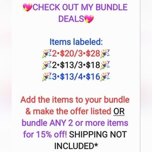 🎉BUNDLE OFFERS🎉